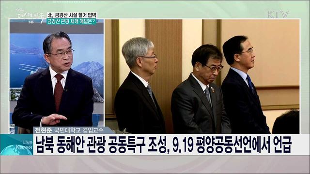 금강산 개별관광 전망과 금강산 관광 재개 해법은?