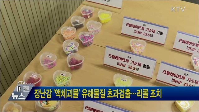 장난감 '액체괴물' 유해물질 초과검출···리콜 조치
