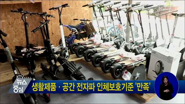 생활제품·공간 전자파 인체보호기준 '만족'