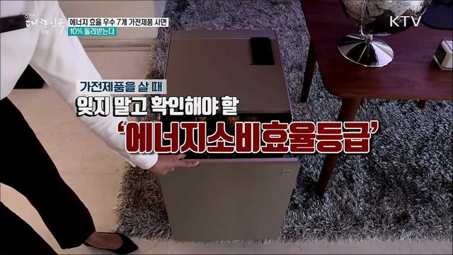 에너지 효율 우수 7개 가전제품 사면 10% 돌려받는다 [정책톡! 돈이툭!]