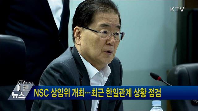 NSC 상임위 개최···최근 한일관계 상황 점검