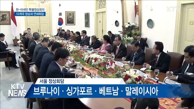 문 대통령, 아세안 10개국 정상과 연쇄회담