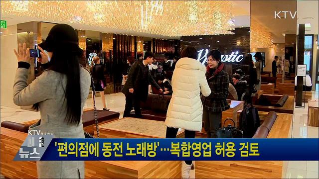 '편의점에 동전 노래방'···복합영업 허용 검토