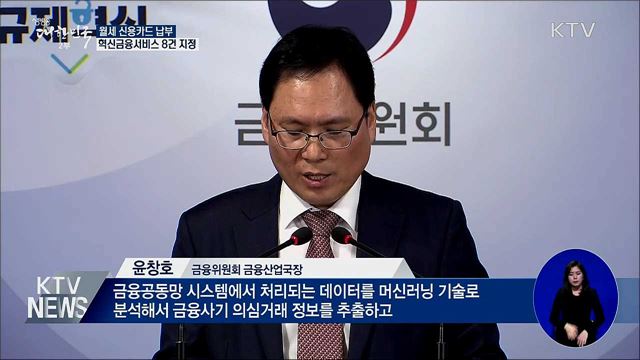 월세 신용카드 납부···혁신금융서비스 8건 지정