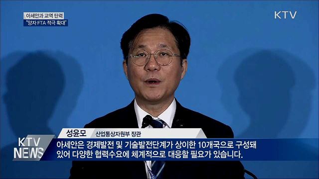 "아세안 국가와의 양자 FTA 적극 확대"