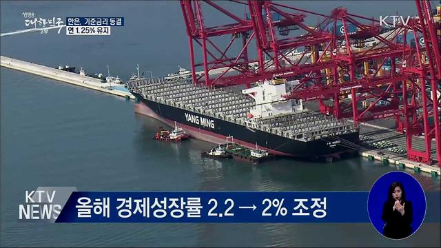 한은, 기준금리 동결···연 1.25% 유지