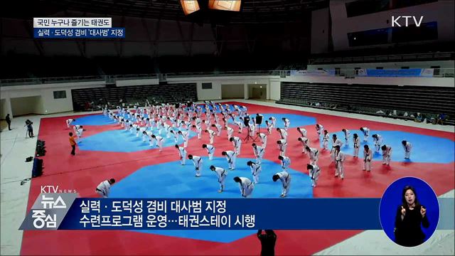 도덕성 겸비 '대사범' 지정···태권도 활성화 추진