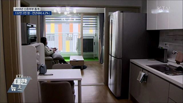 지난해 신혼부부 132만 2천 쌍···4.2%↓