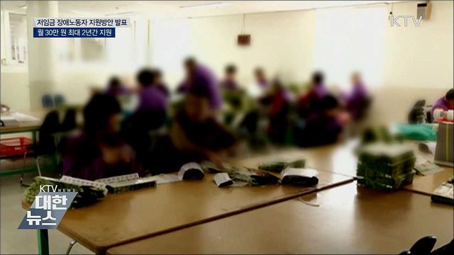 장애인 노동자 임금 개선···월 30만 2년간 지원