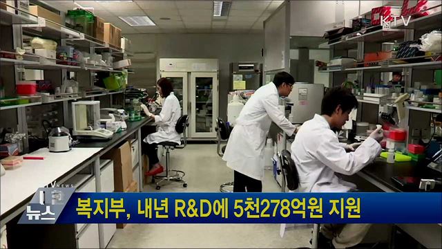 복지부, 내년 R&D에 5천278억원 지원