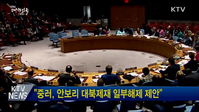 "중러, 안보리 대북제재 일부해제 제안"