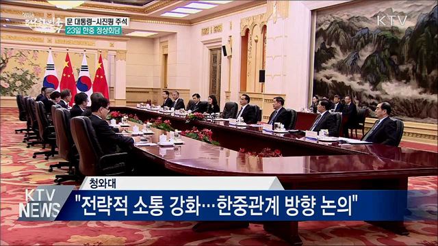 문 대통령, 시진핑 주석과 23일 정상회담