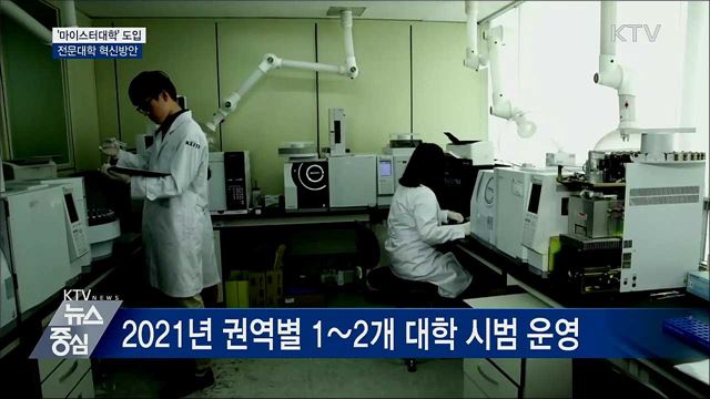 전문대서 석사학위···2021년 '마이스터대학' 도입