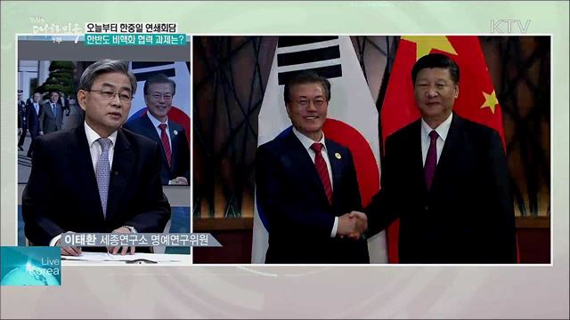 문재인 대통령 중국 방문···한중·한일 정상회담 전망과 과제는?