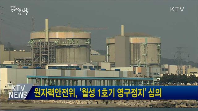원자력안전위, '월성 1호기 영구정지' 심의