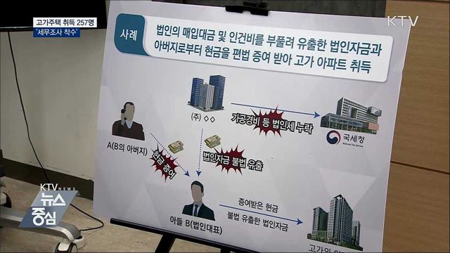 고가주택 취득 257명 세무조사···"자금출처 전수 분석"