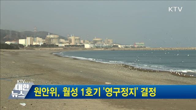 원안위, 월성 1호기 '영구정지' 결정