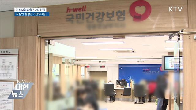 건강보험료율 3.2% 인상···직장인 월평균 3천653원↑