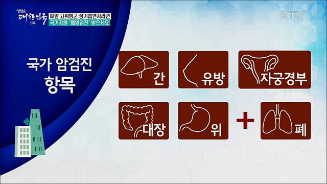폐암 고위험군 장기흡연자라면 국가지원 ‘폐암검진’ 받으세요 [정책톡! 돈이툭!]