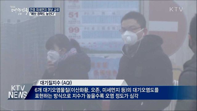 한중 미세먼지 정보 교류···"예보 정확도 높인다"