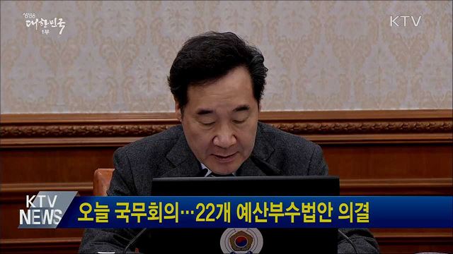오늘 국무회의···22개 예산부수법안 의결