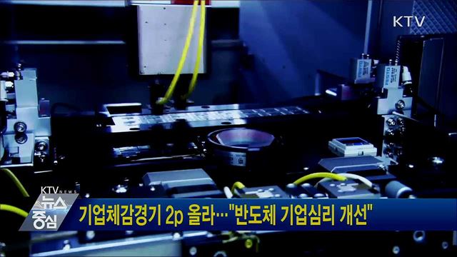 기업체감경기 2p 올라···"반도체 기업심리 개선"