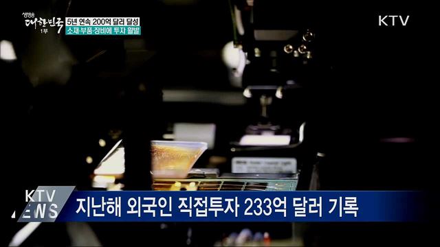 외국인직접투자 5년 연속 200억 달러 달성