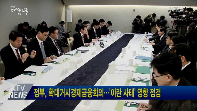 정부, 확대거시경제금융회의···'이란 사태' 영향 점검