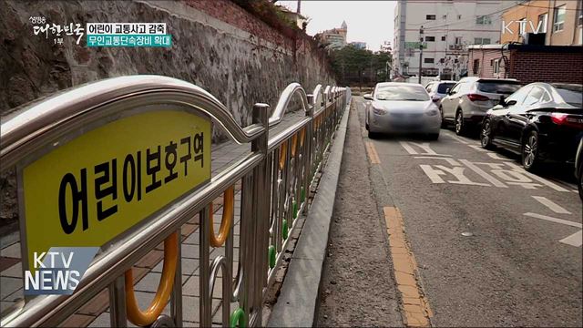 보행로 없는 어린이보호구역 시속 20km 속도제한