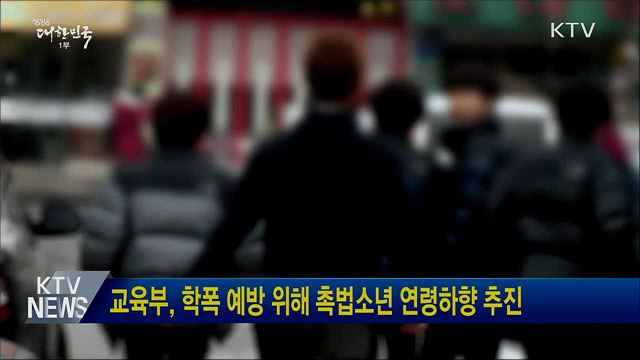 교육부, 학폭 예방 위해 촉법소년 연령하향 추진