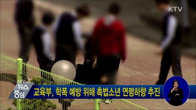 교육부, 학폭 예방 위해 촉법소년 연령하향 추진