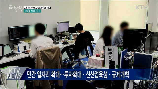 지난해 취업자 30만 명 증가···고용률 역대 최고