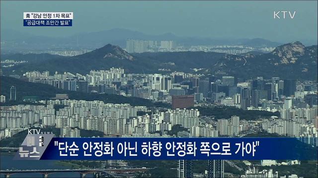 "강남 안정이 1차 목표···공급대책 조만간 발표"