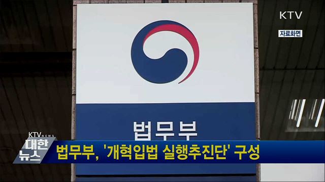 법무부, '개혁입법 실행추진단' 구성