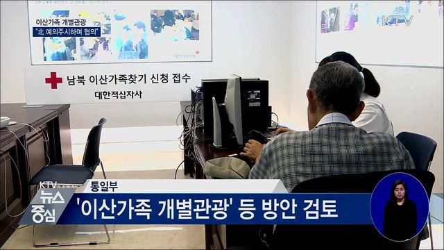 "이산가족 개별관광, 北 예의주시하며 협의"