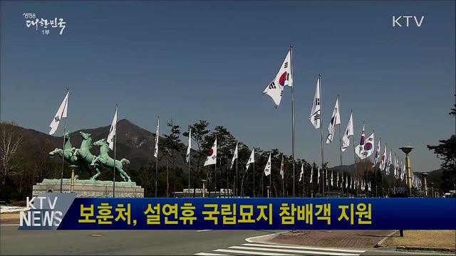 보훈처, 설연휴 국립묘지 참배객 지원