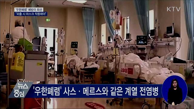 '우한폐렴' 예방이 최선···"외출 시 마스크 착용해야"
