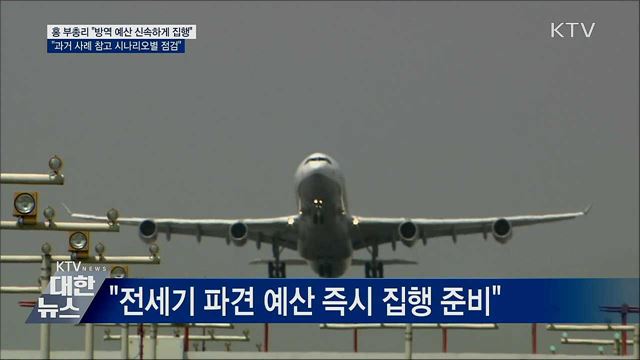 홍 부총리 "방역 예산 신속 집행"