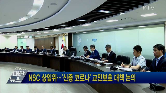 NSC 상임위···'신종 코로나' 교민보호 대책 논의