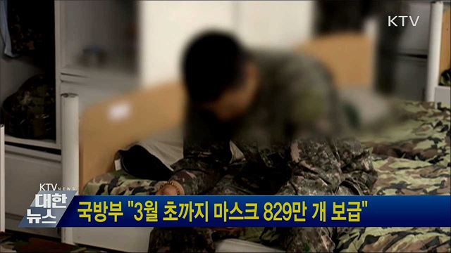 국방부 "3월 초까지 마스크 829만 개 보급"