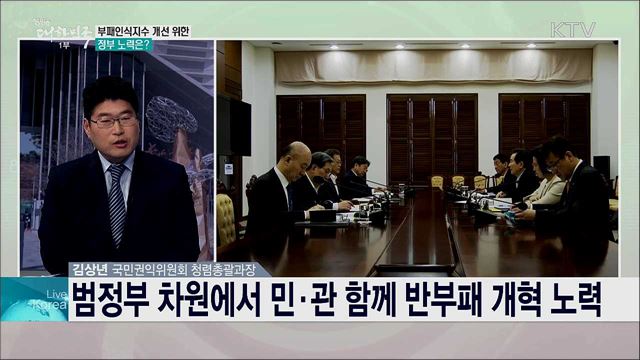 부패인직지수 개선 의미와 반부패 정책 과제는?