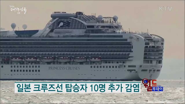 일본 크루즈선 탑승자 10명 추가 감염 [월드 투데이]