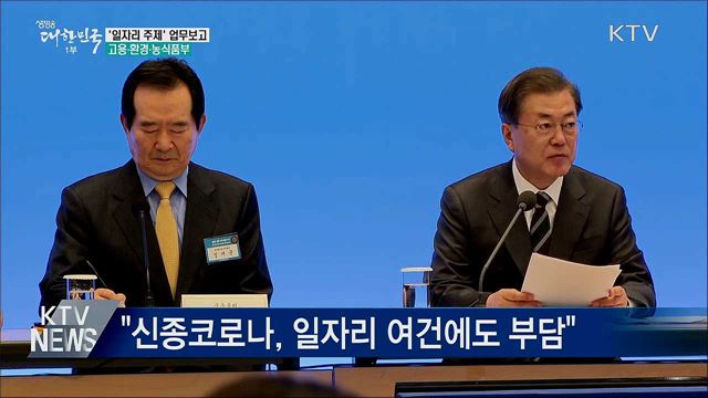 '일자리' 업무보고···"최고의 국정과제"