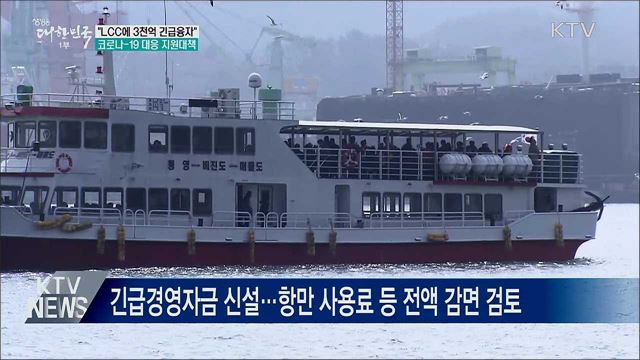 "LCC에 3천억 긴급융자···해운 긴급경영자금 신설"