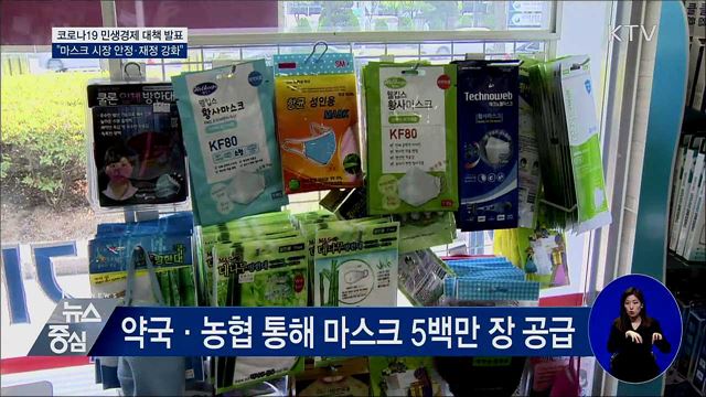 코로나19 대책···마스크 시장 안정·재정 역할 강화