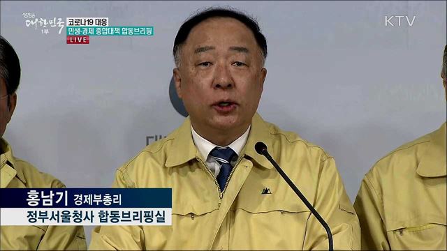 코로나19 대응 민생·경제 종합대책 합동브리핑