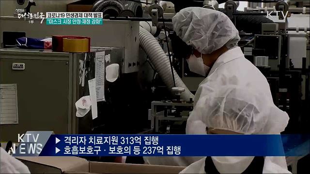 코로나19 대책···마스크 시장 안정·재정 역할 강화