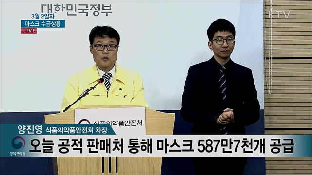 마스크 수급상황 브리핑 (20. 03. 02. 15시)