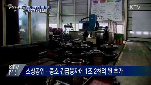 소상공인 경영안정자금 확대···고용 안정에 총력