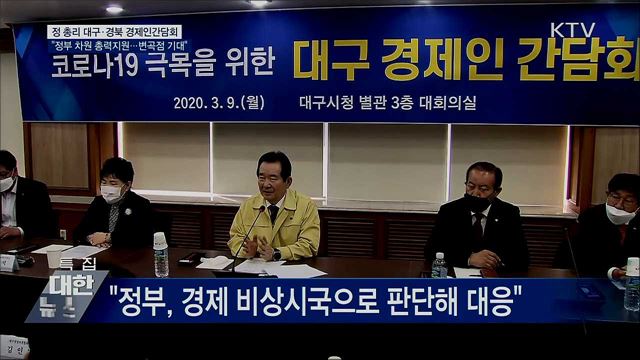 정총리 "코로나19 극복 후 경제활성화 방안 모색해야"